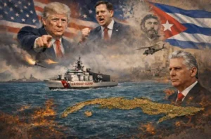 En la foto, una imagen relativa al conflicto entre Cuba y EEUU