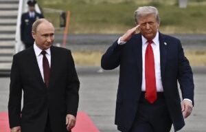 En la foto, Putin y Trump