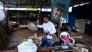 En la foto, una imagen de Cuba en tiempos de crisis