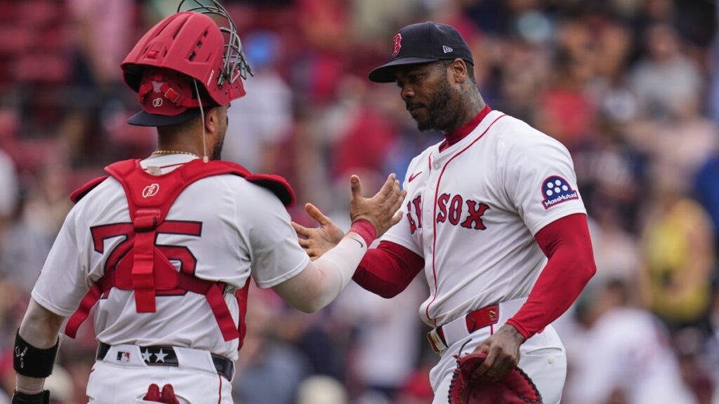En la foto, Aroldis Chapman