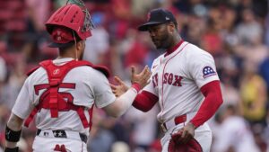 En la foto, Aroldis Chapman