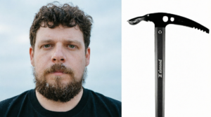 En la foto, Michel Torres Corona y un piolet