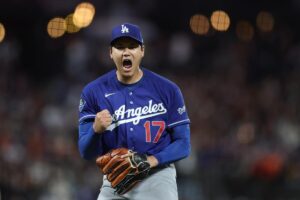 En la foto, Shohei Ohtani