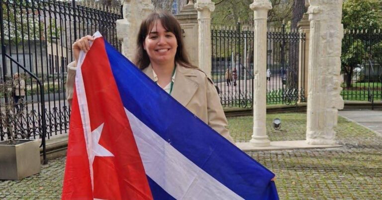 En la foto, Amelia Calzadilla