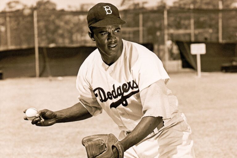 En la foto, Jackie Robinson
