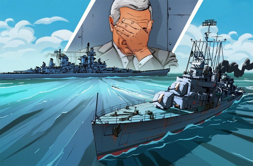 En la foto, un dibujo que recuerda los errores del Porter