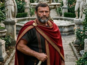 En la foto, Clodio albino