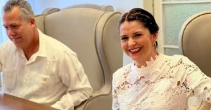 En la foto, Ana Hurtado y su esposo, Senén Casas