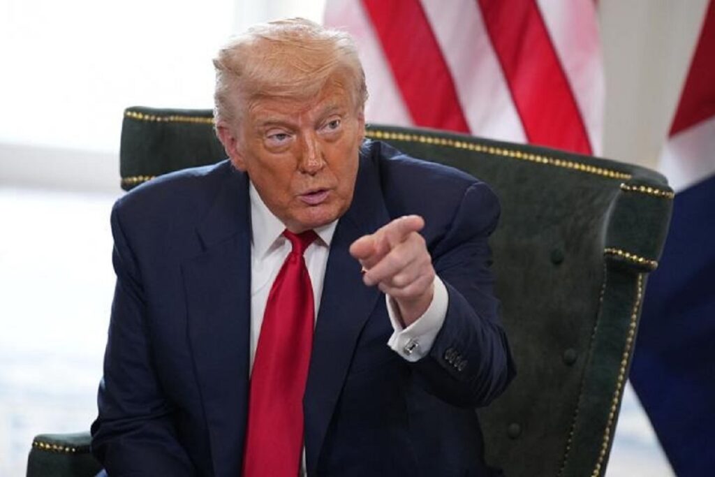 En la foto, Donald Trump