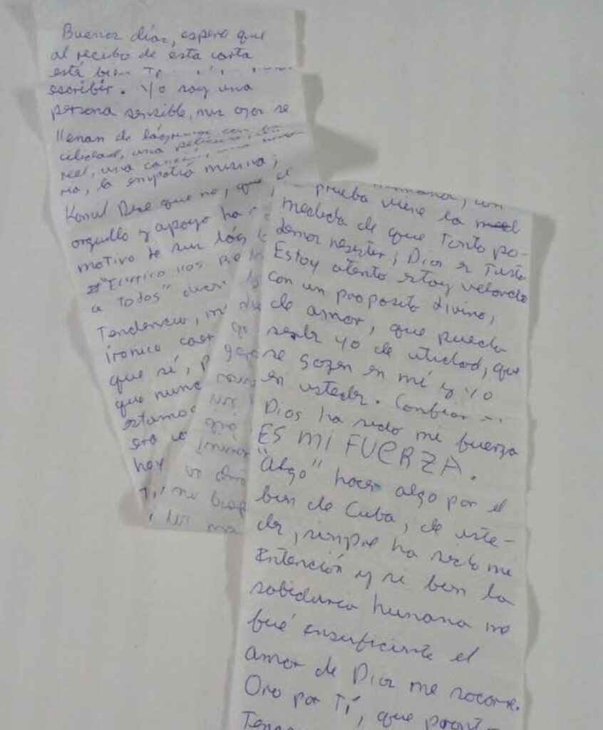 Un cuartico de amor y fe: el mensaje de Ernesto Medina para una Cuba agonizante