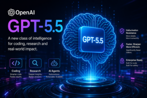Interfaz de trabajo con GPT-5.5 de OpenAI en ChatGPT y Codex