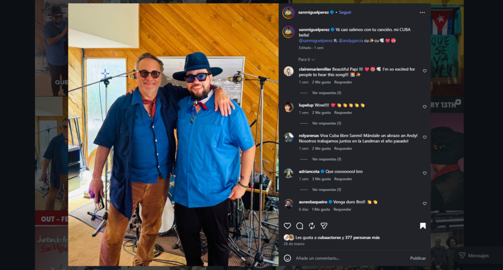 San Miguel Pérez & Andy García imponen “Que se vayan”: poder, memoria y el pulso de una Cuba que no calla