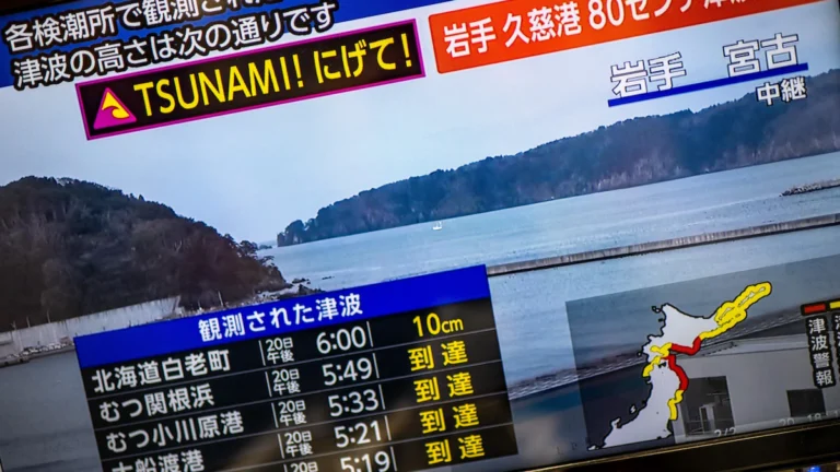 Fuerte terremoto de magnitud 7,5 sacude el norte de Japón y activa alerta de tsunami