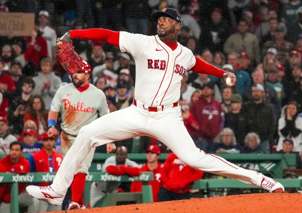 En la foto, Aroldis Chapman