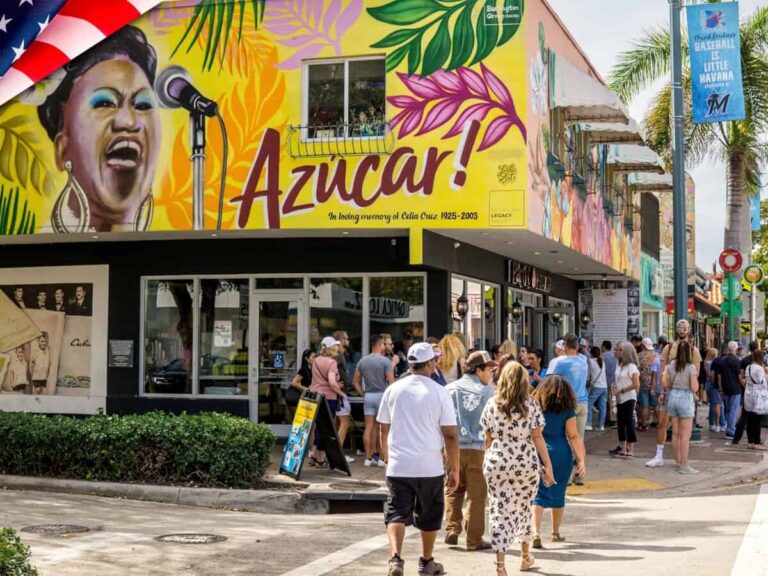 La metáfora de un calvario 5 En la foto, un negocio de cubanos en MIami