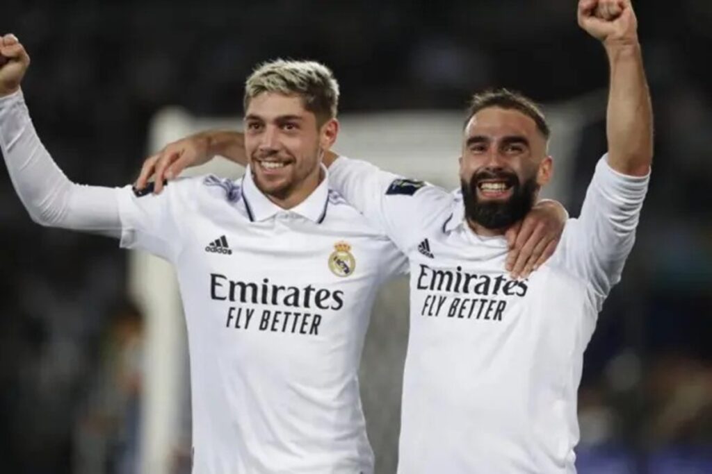 En la foto, Carvajal y Valverde