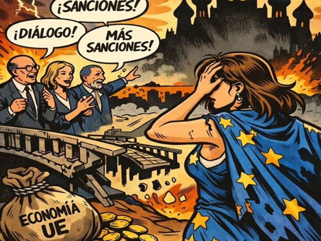 En la foto, una imagen de IA relativa al texto