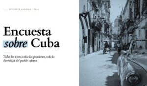En la foto, la portada de la encuesta de El Toque