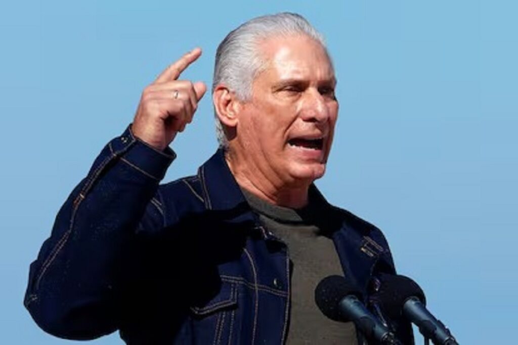 En la foto, Miguel Díaz-Canel