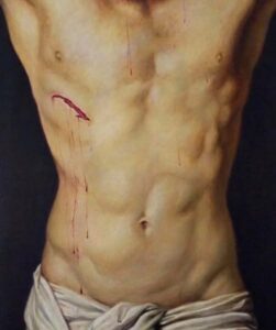 En la foto, “Herida” (2026) óleo/lienzo, Julio Lorente.