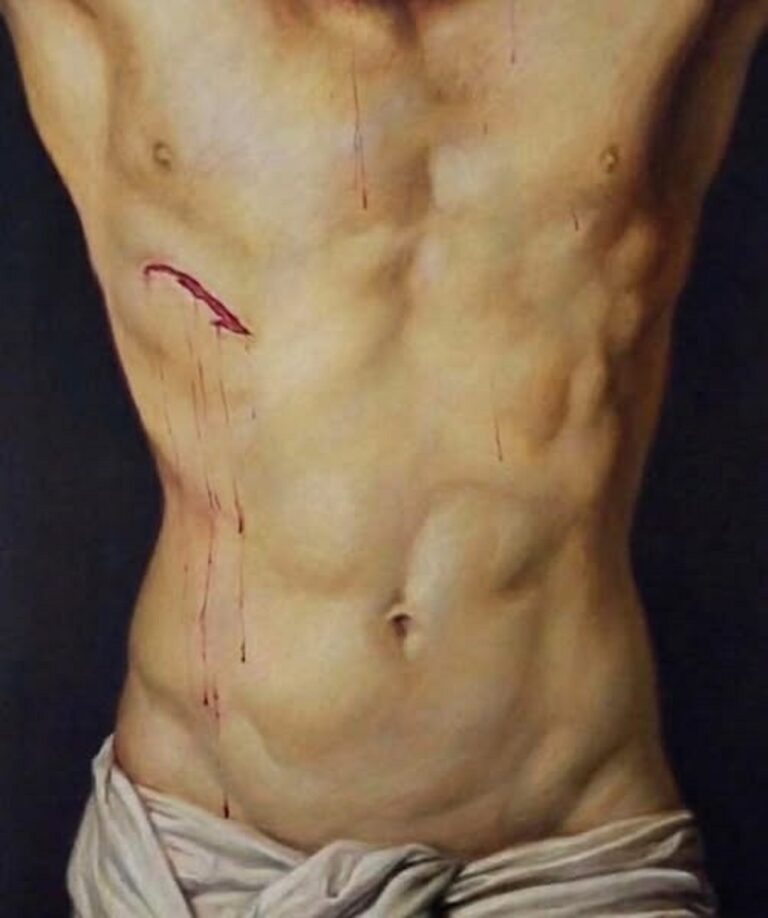 En la foto, “Herida” (2026) óleo/lienzo, Julio Lorente.