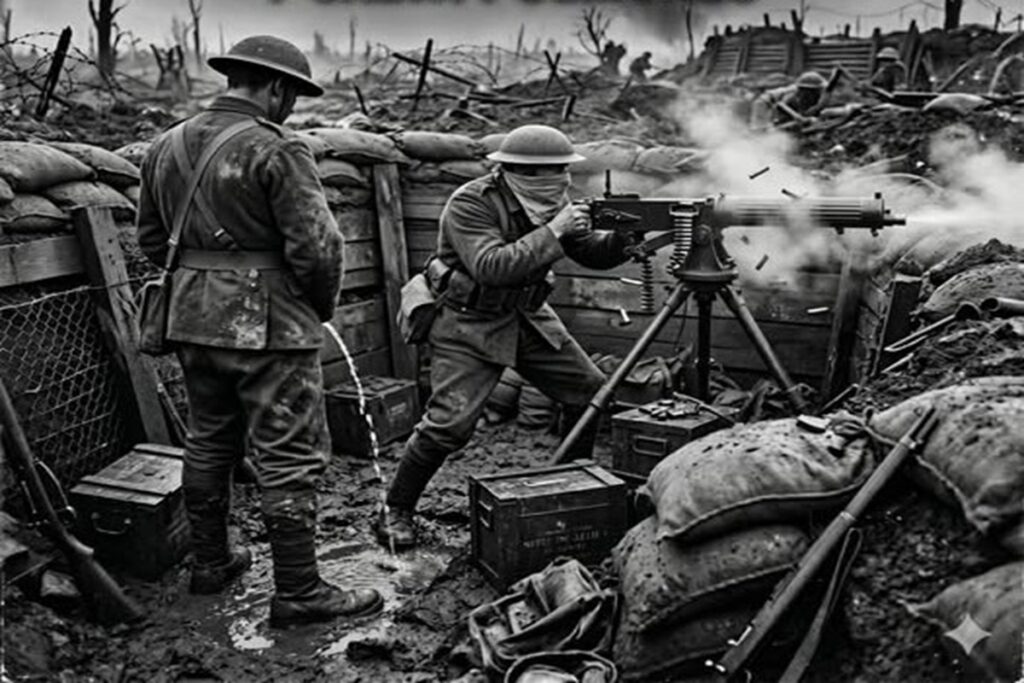 En la foto, una trinchera de la I Guerra Mundial