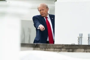 En la foto, Donald Trump