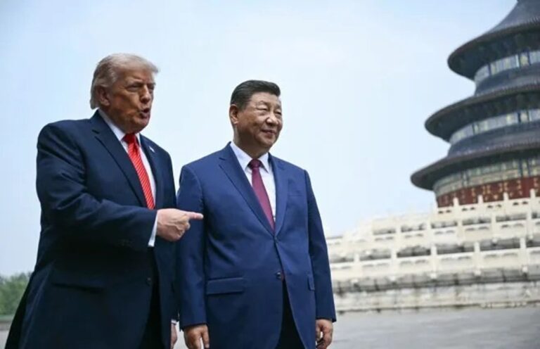 En la foto, Trump y Xi Jinping