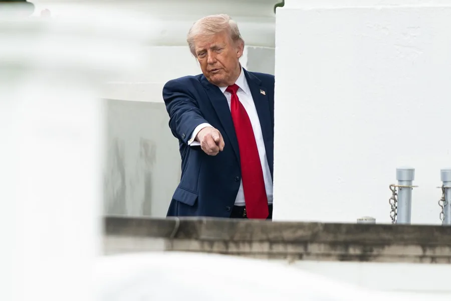 En la foto, Donald Trump