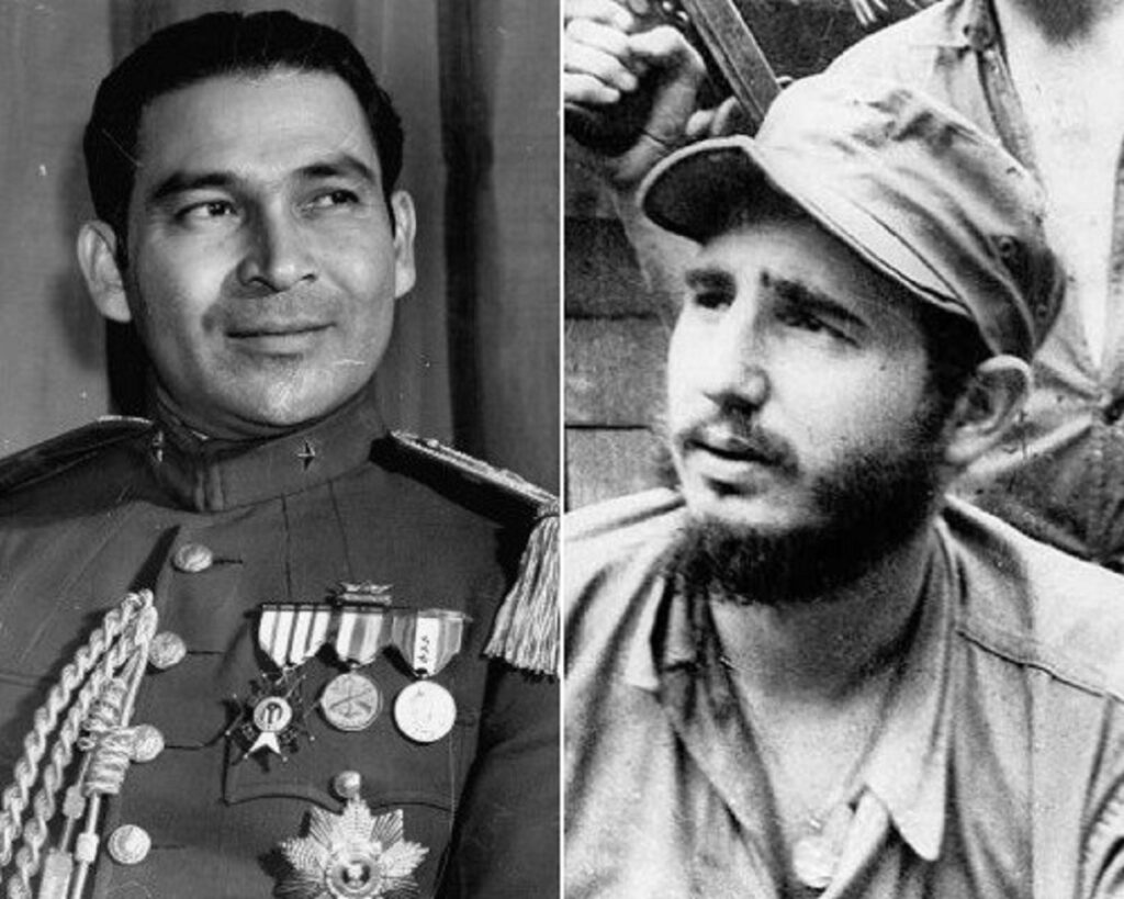 En la foto, Fulgencio Batista y Fidel Castro
