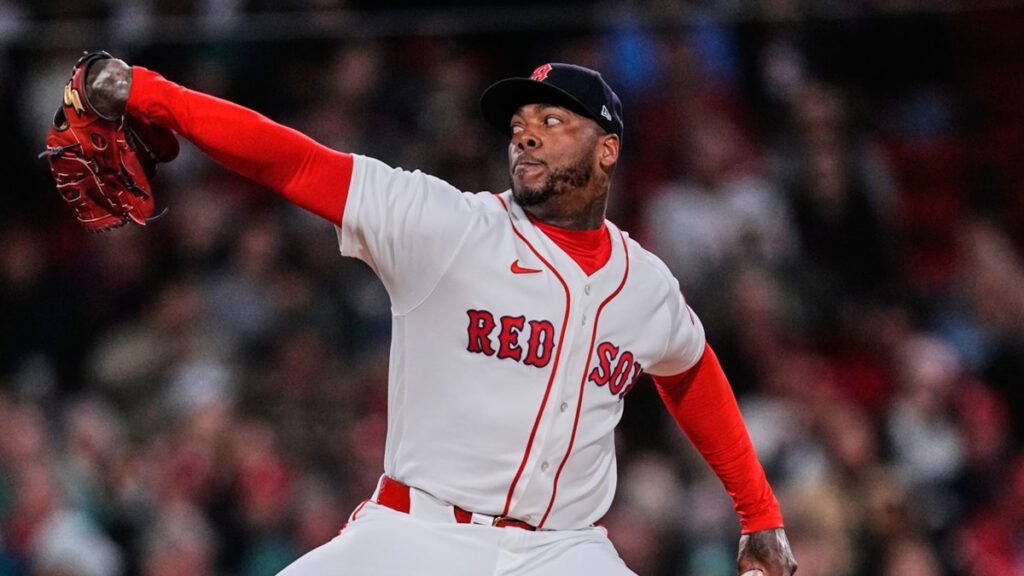 En la foto, Aroldis Chapman
