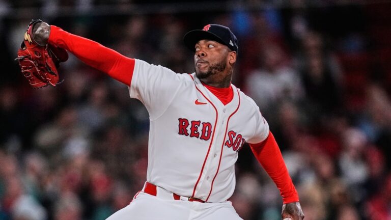 Chapman llega a 11 salvados en otras tantas oportunidades 1 En la foto, Aroldis Chapman