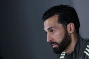 En la foto, El entrenador del Real Madrid, Álvaro Arbeloa, durante la rueda de prensa