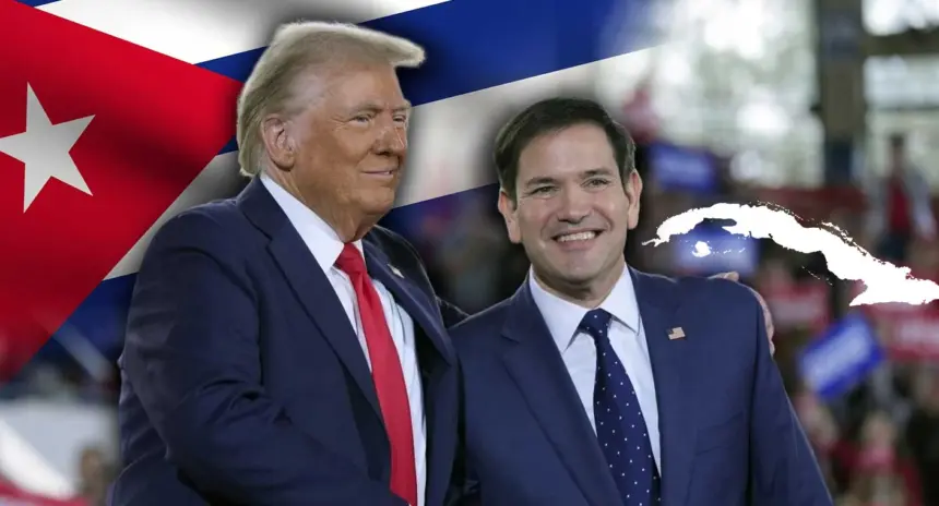 En la foto, Trump y Marco Rubio