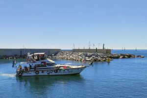 En la foto, embarcación de la Global Sumud Flotilla, en una imagen de archivo