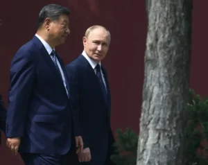 En la foto, Los presidentes chino y ruso, Xi Jinping y Vladímir Putin
