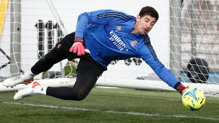 En la foto, Thibaut Courtois