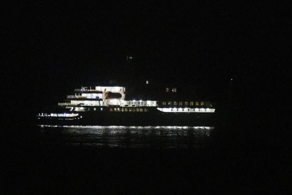 En la foto, el crucero que partió de Burdeos