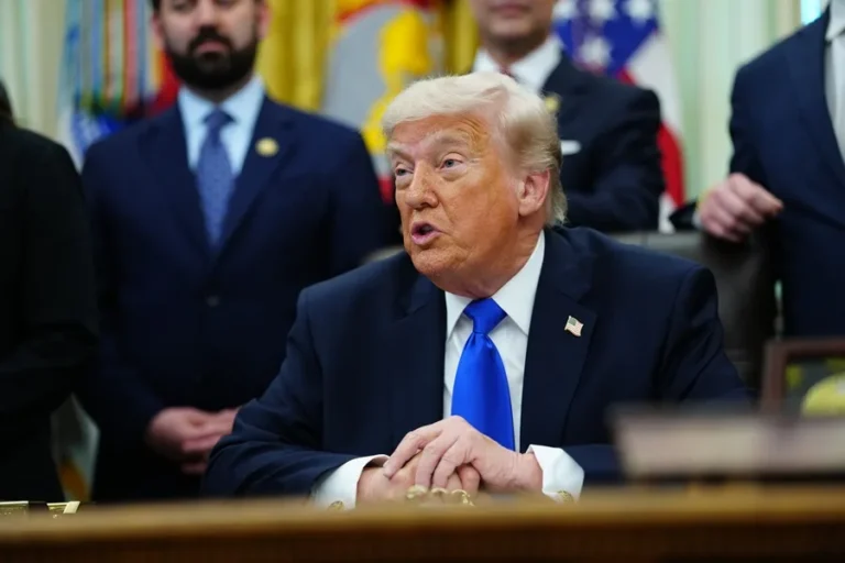 En la foto, el presidente de Estados Unidos, Donald Trump