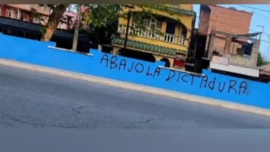 En la foto, pintada contra el castrismo en la ciudad de Matanzas