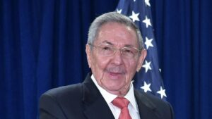 En la foto, Raúl Castro