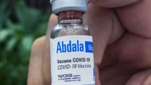 En la foto, una de las vacunas cubanas contra el Covid