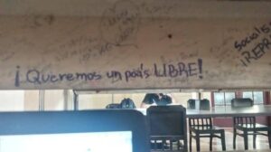 En la foto, pintada en reclamo de libertad en La Habana