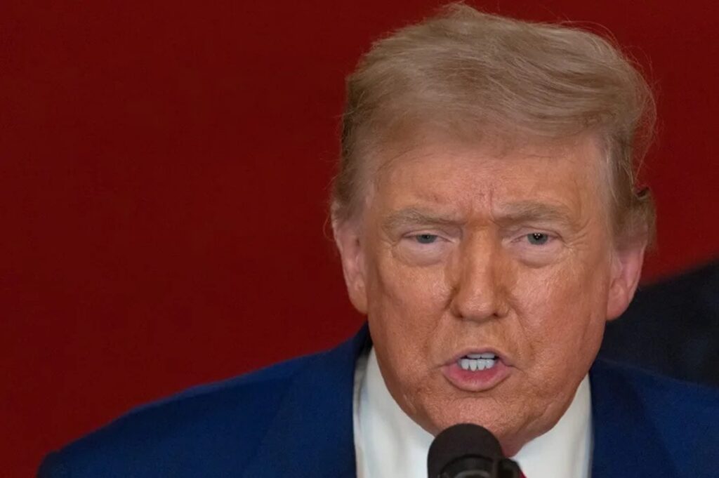 En la foto, el presidente Donald Trump