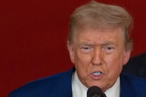 En la foto, el presidente Donald Trump