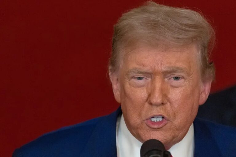 En la foto, el presidente Donald Trump