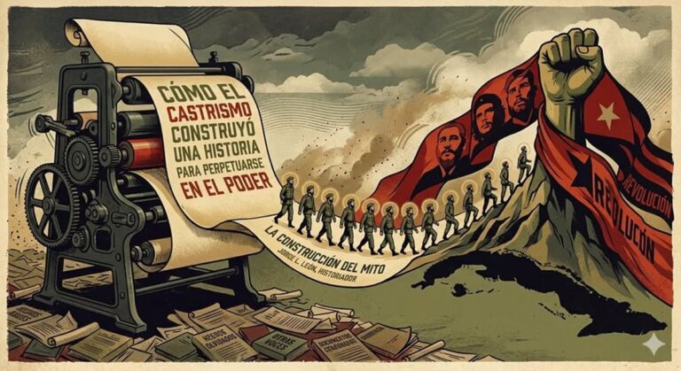 En la foto, una imagen de IA relativa a la construcción de un mito