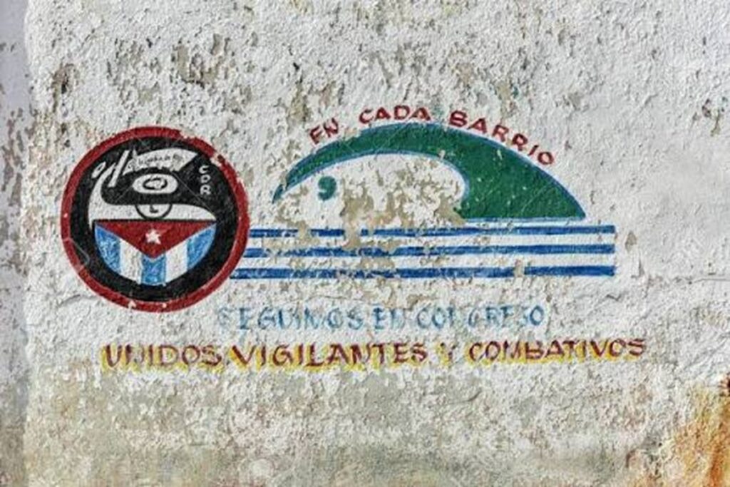 En la foto, propaganda castrista