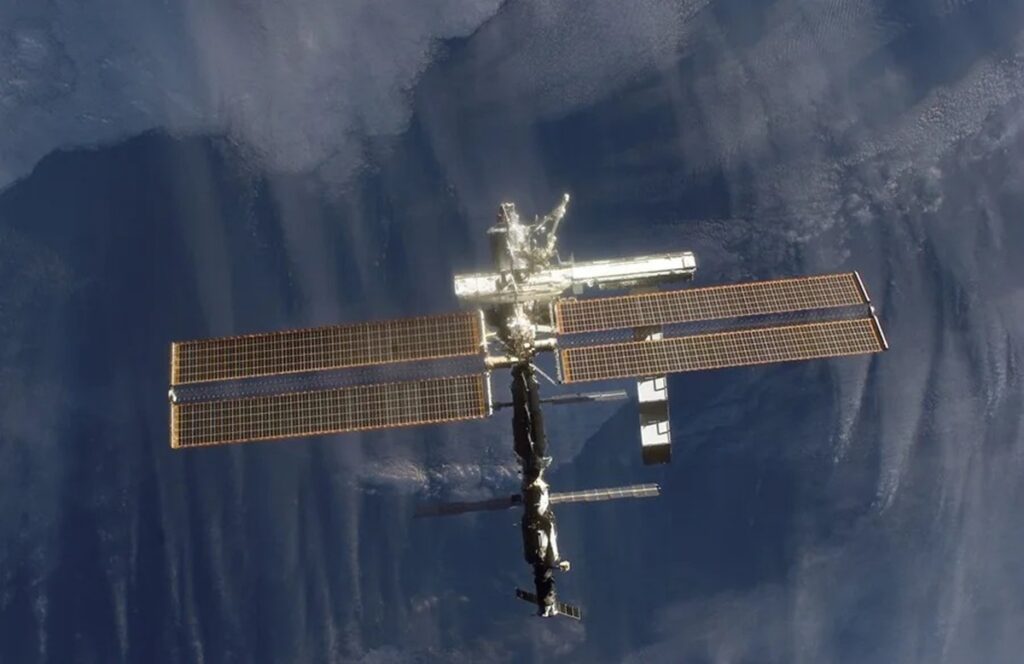 En la foto, la Estación Espacial Internacional