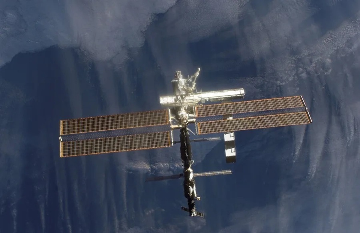 En la foto, la Estación Espacial Internacional